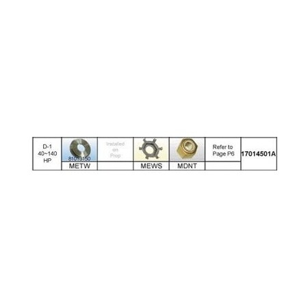 Solas Prop M/M Ss V6/Io 21, Hon 135-, No 1571-150-21 1571-150-21